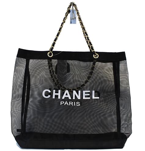 chanel beach tote|authentic chanel tote bag.